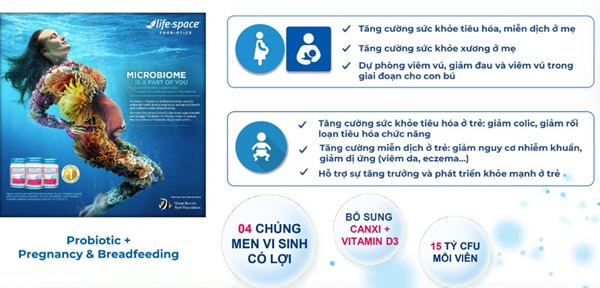 Lợi ích của sản phẩm Life space Presnancy
