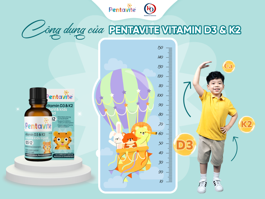 Công Dụng Của Vitamin D3 và K2 1