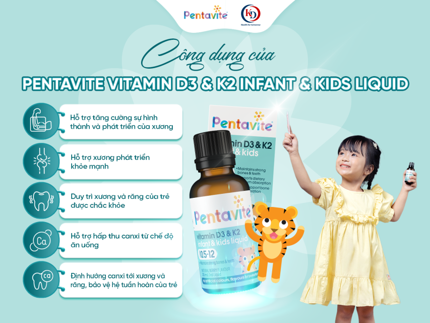 Công Dụng Của Vitamin D3 và K2 3